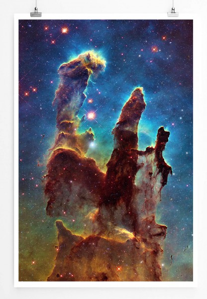 Leuchtende Galaxie 60x90cm Poster