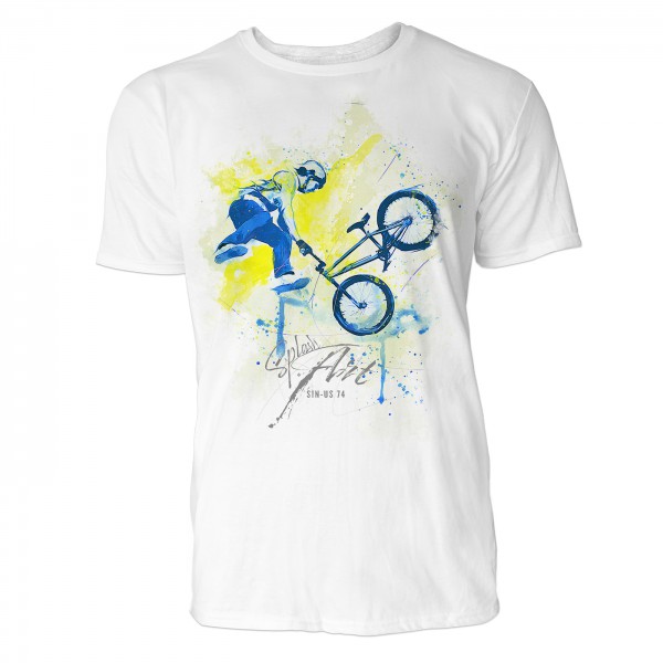 BMX Rad X-up Sinus Art ® T-Shirt Crewneck Tee with Frontartwork