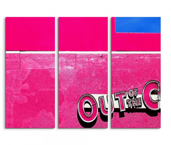 Pink Architecture Street Art 3x90x40cm