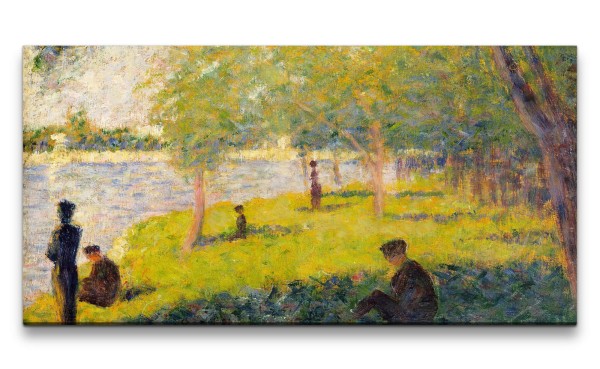 Remaster 120x60cm Georges Seurat weltberühmtes Gemälde Impressionismus Zeitlos