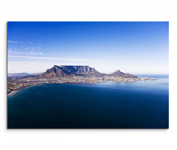 120x80cm Wandbild Südafrika Kapstadt Berge Meer
