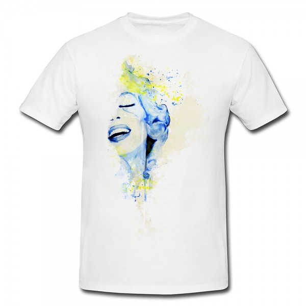 Marilyn Monroe IX Premium Herren und Damen T-Shirt Motiv aus Paul Sinus Aquarell