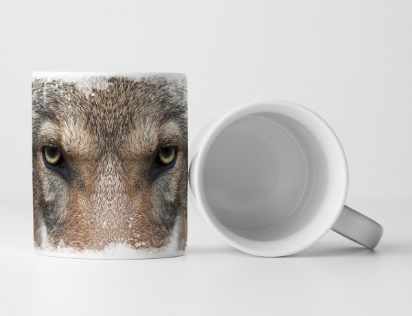 Tasse Geschenk Tierfotografie – Wolfsporträt