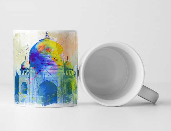 Taj Mahal Tasse als Geschenk, Design Sinus Art