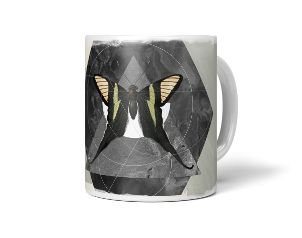 Dekorative Tasse mit schönem Motiv schönem Design Schmetterling Kunstvoll Einzigartig