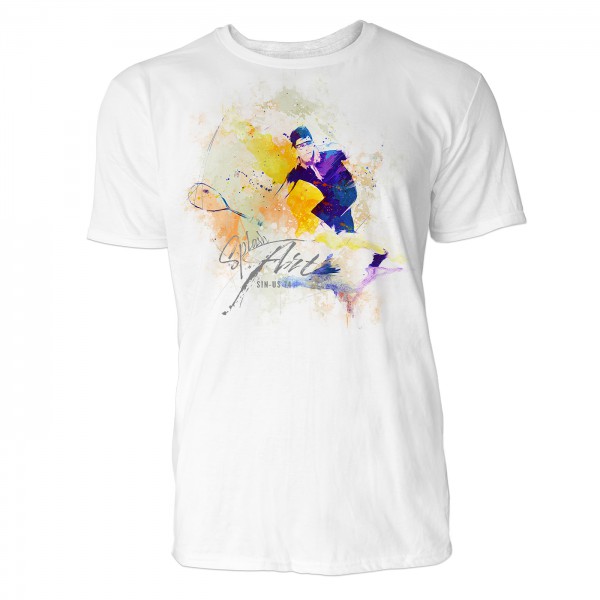 Squashspieler Sinus Art ® T-Shirt Crewneck Tee with Frontartwork