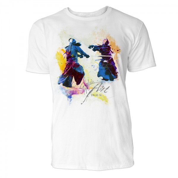 Kendo Duell Sinus Art ® T-Shirt Crewneck Tee with Frontartwork