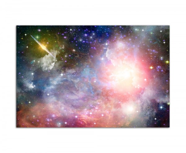 120x80cm Sterne Planet Galaxie Weltall