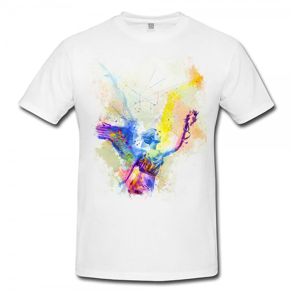 Goetten des Sieges Herren T- Shirt , Stylisch aus Paul Sinus Aquarell Color