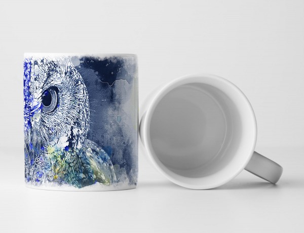 Owl Tasse als Geschenk, Design Sinus Art