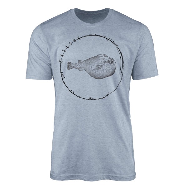T-Shirt Tiefsee Fische - Serie: Sea Creatures , feine Struktur und sportlicher Schnitt / Sea 089