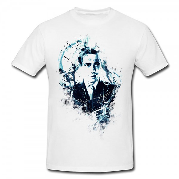 Bogart Humphrey Art Premium Herren und Damen T-Shirt Motiv aus Paul Sinus Aquarell