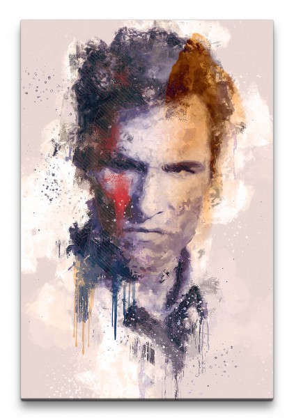 True Detective Matthew McConaughey Porträt Abstrakt Kunst Kultserie 60x90cm Leinwandbild