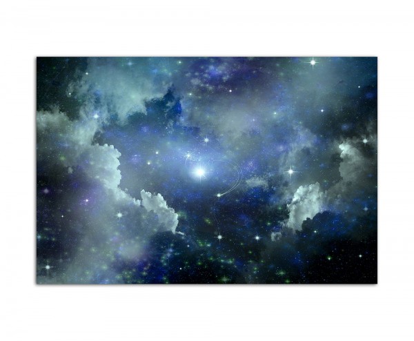 120x80cm Planet Sterne Galaxie Weltall