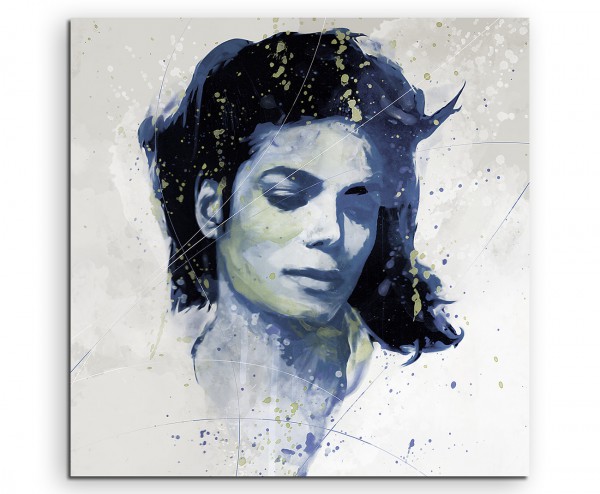Michael Jackson V Aqua 60x60cm Wandbild Aquarell Art