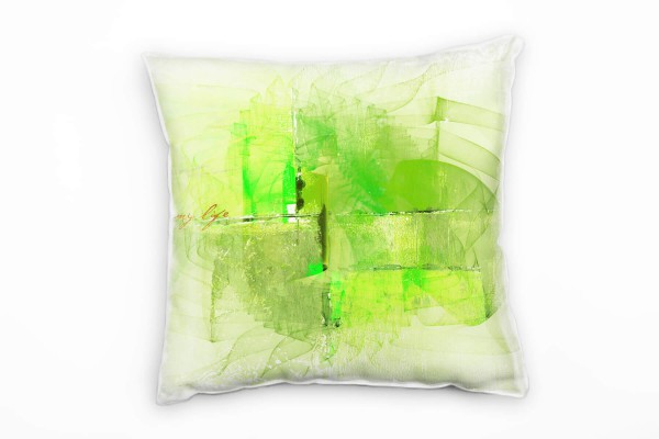 Couch Sofa Lounge Zierkissen in 40x40cm Leuchtgrün Maigrün Pastellgrün