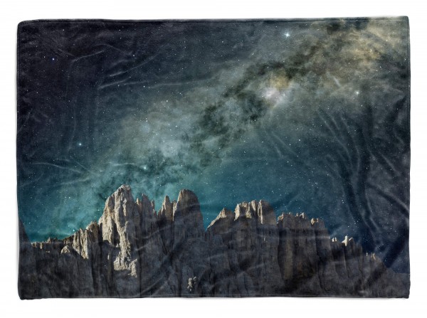 Handtuch Strandhandtuch Saunatuch Kuscheldecke mit Fotomotiv Grand Canyon Milchstraße Ast