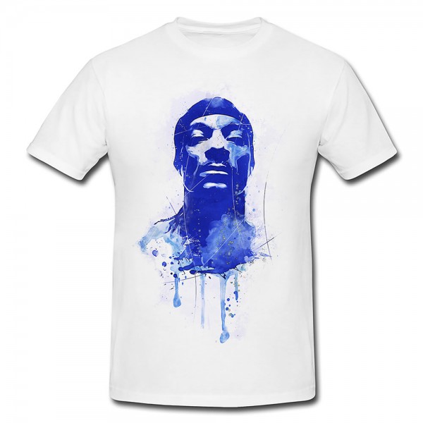 Snoop Dogg Premium Herren und Damen T-Shirt Motiv aus Paul Sinus Aquarell