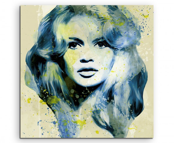 Brigitte Bardot VII Aqua 60x60cm Wandbild Aquarell Art