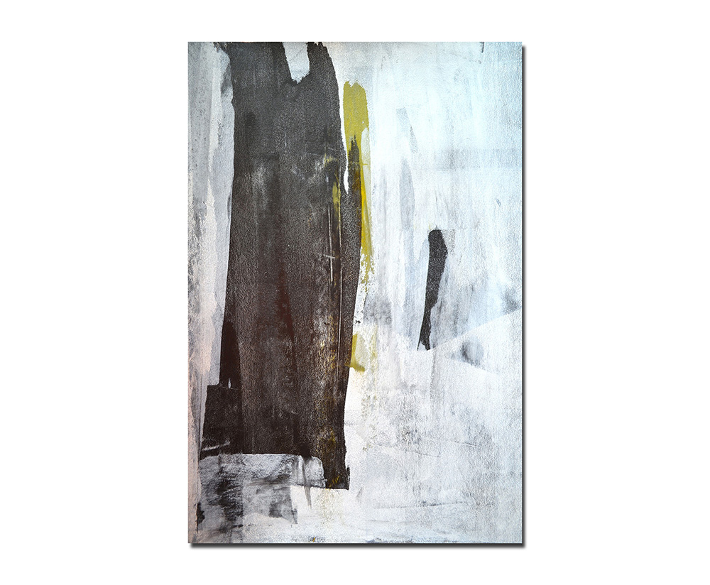 Leinwandbild abstrakt schwarz grau weiß Paul Sinus Abstrakt_877_120x80cm 