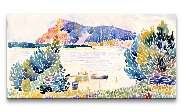 Remaster 120x60cm Henri Edmond Cross weltberühmtes Wandbild Impressionismus Farbenfroh Cap Nègre