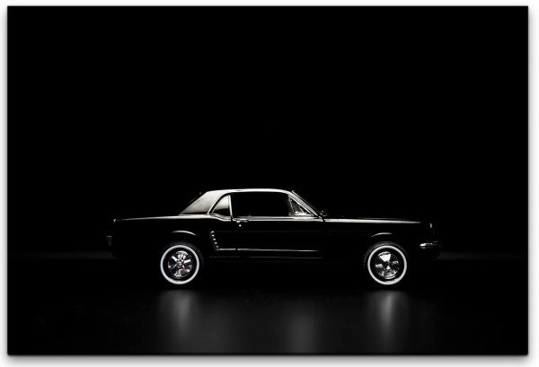 schwarzes Spielzeug Auto Wandbild in verschiedenen Größen