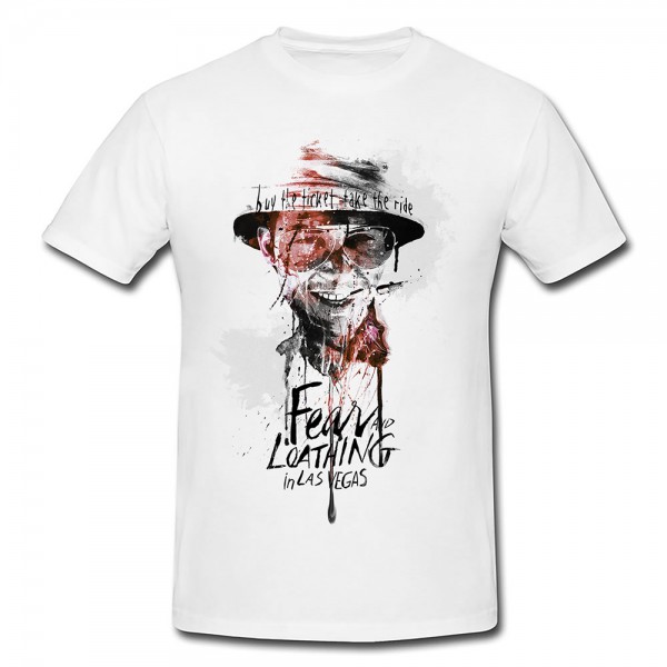 Fear and Loathing in Las Vegas Premium Herren und Damen T-Shirt Motiv aus Paul Sinus Aquarell