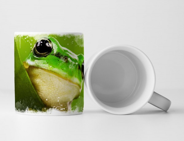 Tasse Geschenk Tierfotografie – Süßer Frosch