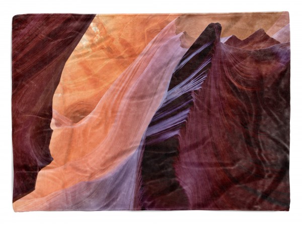 Handtuch Strandhandtuch Saunatuch Kuscheldecke mit Fotomotiv Steinhöhle Sandste