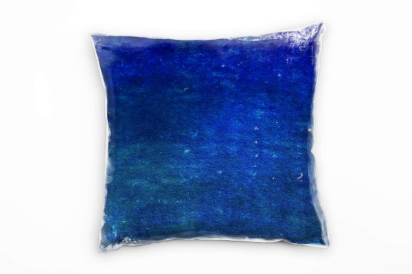 Abstrakt, blau, getupft Deko Kissen 40x40cm für Couch Sofa Lounge Zierkissen