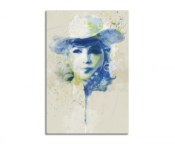 Marilyn Monroe VI Aqua 90x60cm Wandbild Aquarell Art