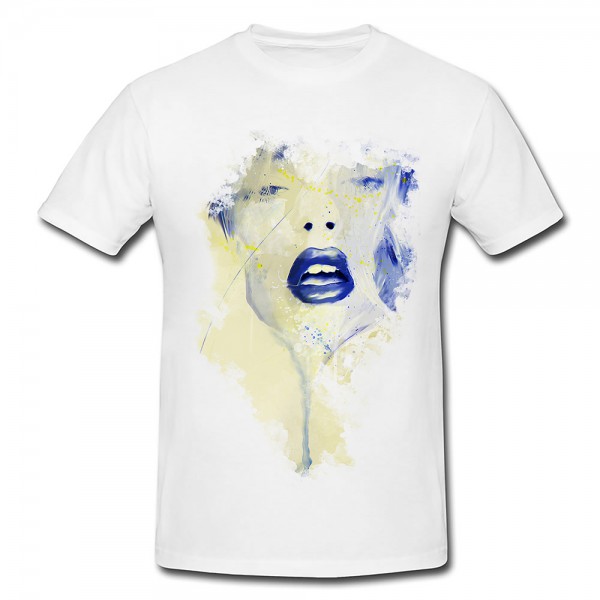 Suki Waterhouse I Premium Herren und Damen T-Shirt Motiv aus Paul Sinus Aquarell
