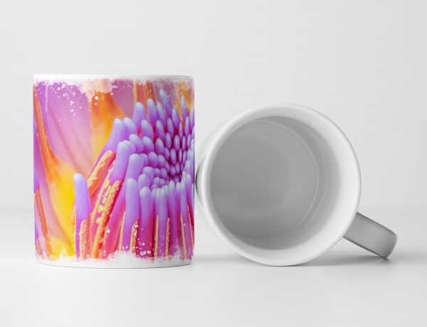 Tasse Geschenk Blühende Wasserlilie