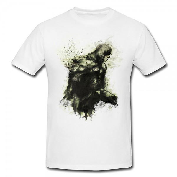 Assassins Creed Black Angel Premium Herren und Damen T-Shirt Motiv aus Paul Sinus Aquarell