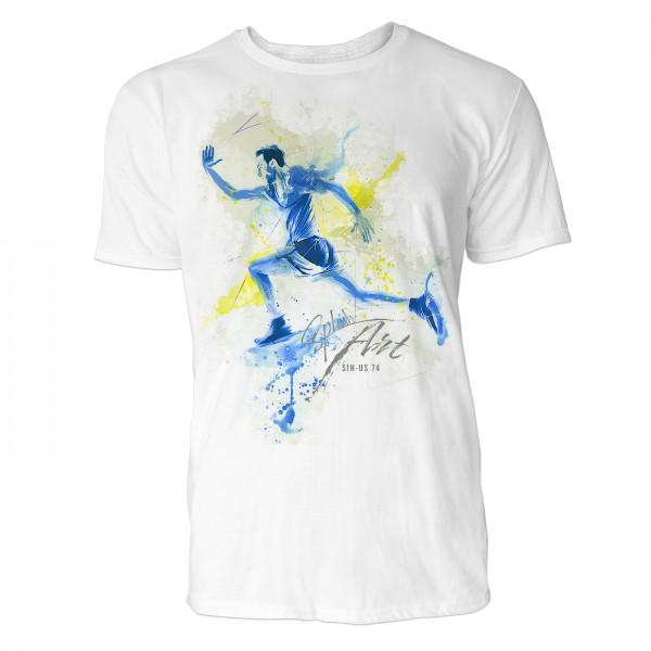 Sprinter Endspurt Sinus Art ® T-Shirt Crewneck Tee with Frontartwork