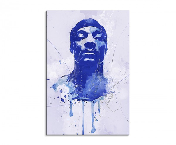 Snoop Dogg Aqua 90x60 cm Aquarell Kunstbild