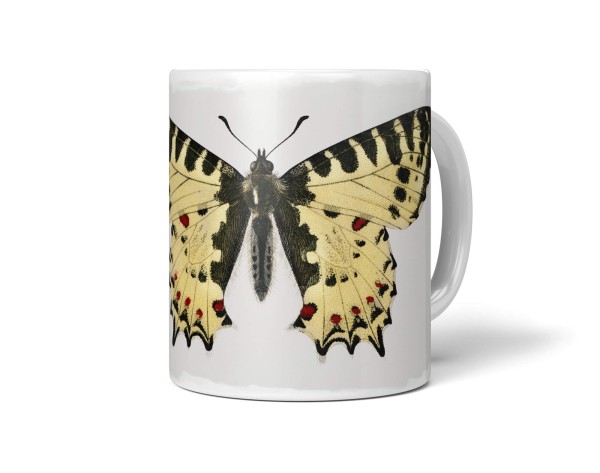 Dekorative Tasse mit schönem Motiv Schmetterling Vintage Kunstvoll Pastelltöne