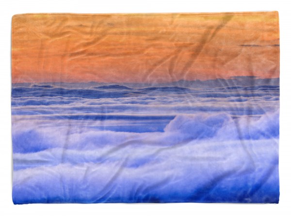Handtuch Strandhandtuch Saunatuch Kuscheldecke mit Fotomotiv über den Wolken Hi