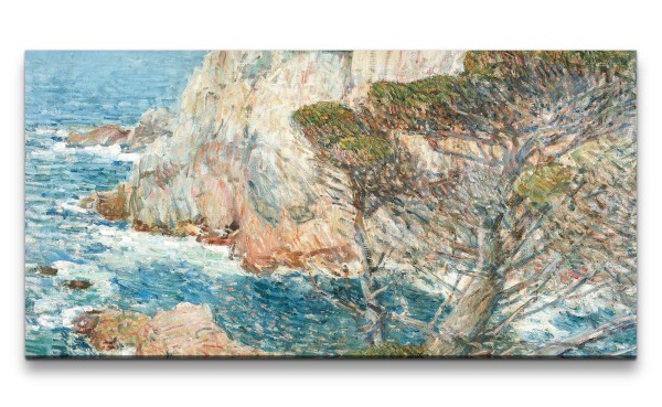 Remaster 120x60cm Frederick Childe Hassam berühmtes Wandbild Point Lobos Küste Meer Natur