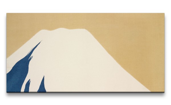 Remaster 120x60cm Kamisaka Sekka traditionelle japanische Kunst Fuji Vulkan Minimalistisch