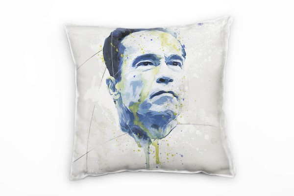 Arnold Schwarzenegger I Deko Kissen Bezug 40x40cm für Couch Sofa Lounge Zierkissen