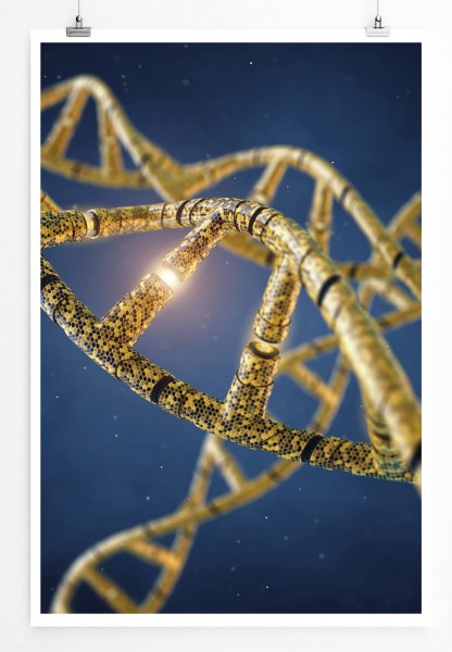 Wissenschaftliche Abbildung 60x90cm Poster Genetisch veränderte DNA