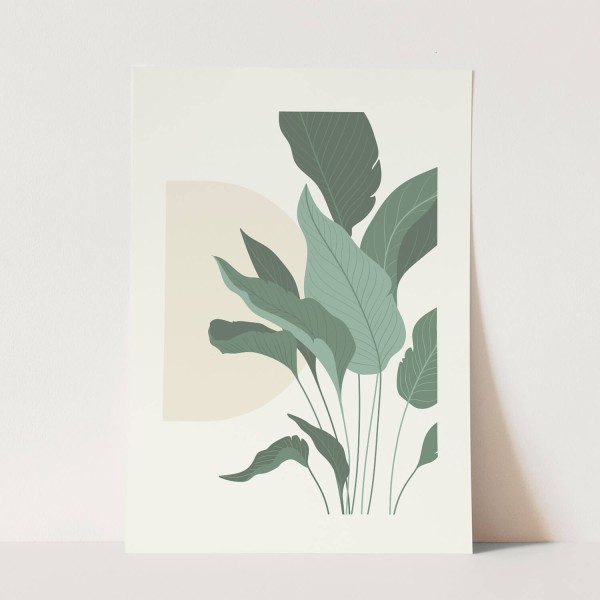 Grafik Dekorativ Modern schöne Pflanzenblätter
