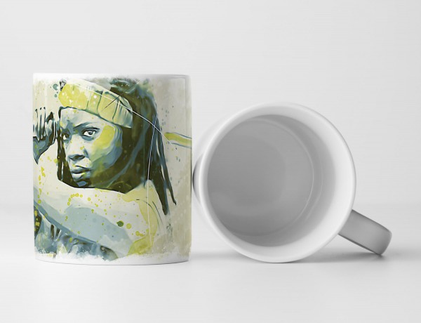 The Walking Dead Michonne Tasse als Geschenk, Design Sinus Art
