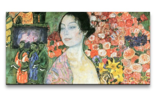 Remaster 120x60cm Gustav Klimt's The Dancer Zeitlos Kult Farbenfroh Dekorativ Jugendstil