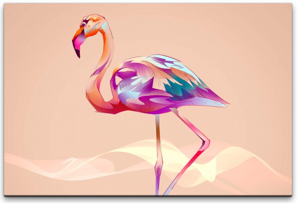 Flamingo Wandbild in verschiedenen Größen