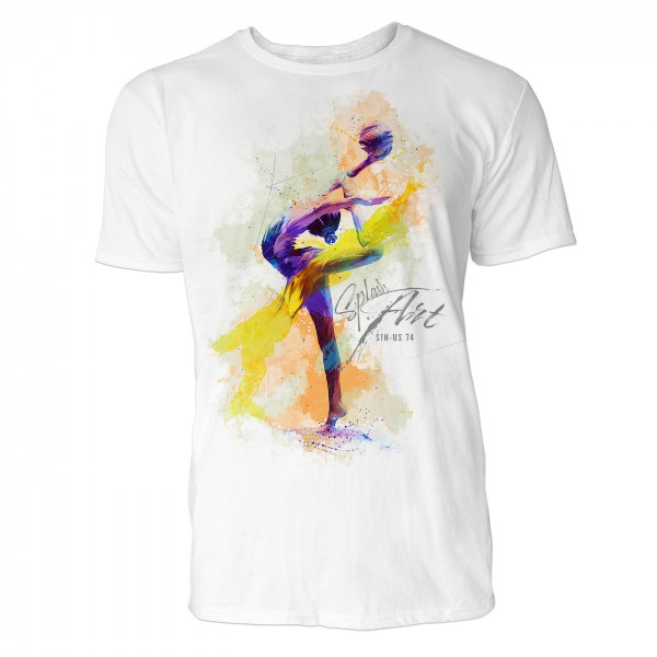 Turnen mit Ball Sinus Art ® T-Shirt Crewneck Tee with Frontartwork