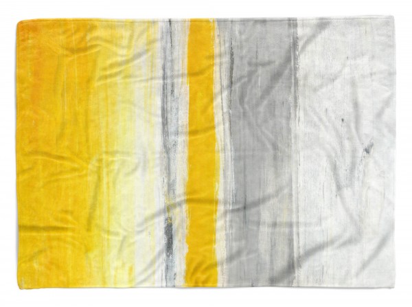 Handtuch Strandhandtuch Saunatuch Kuscheldecke mit Fotomotiv Abstrakt Farben Streifen Gel