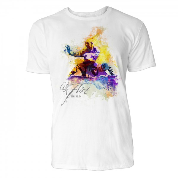 Kung Fu Hocke Sinus Art ® T-Shirt Crewneck Tee with Frontartwork
