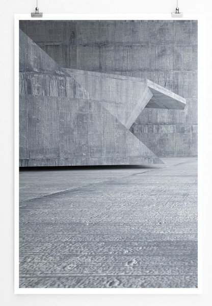 Architektur Fotografie  Betonlandschaft 60x90cm Poster